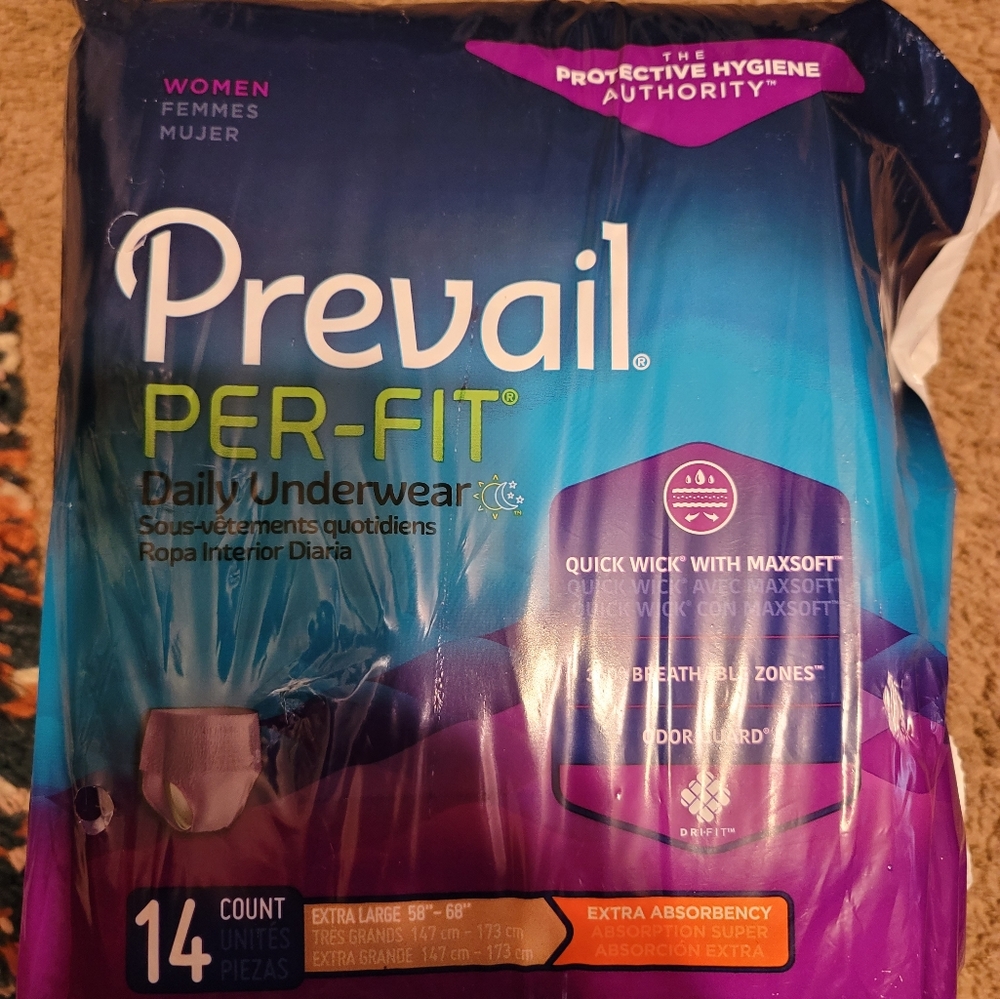 PREVAIL UNDERWEAR WOMEN EXTRA LARGE 14 COUNT